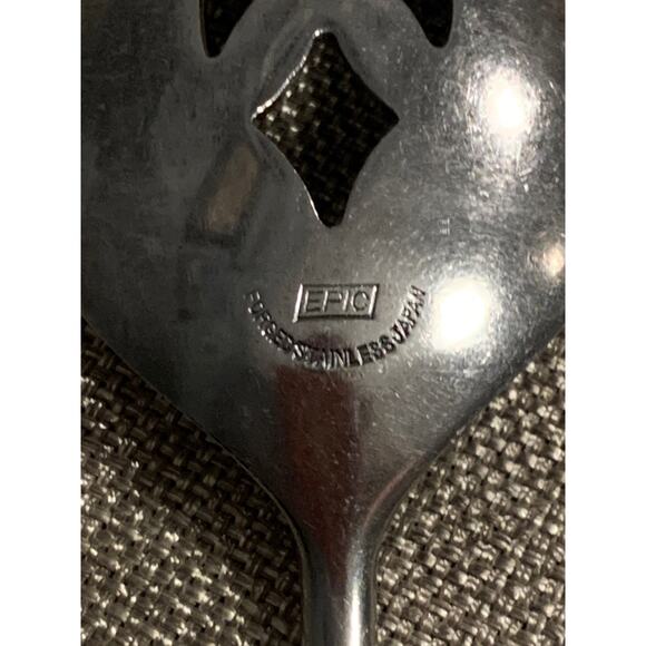 Epic Silver Japan Forged Stainless EPS10 MCM Style Pierced Serving Spoon - Picture 7 of 8